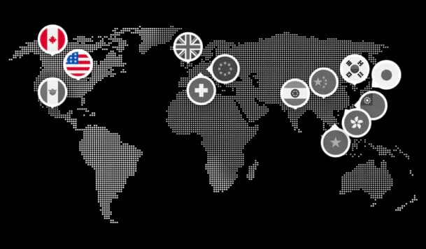 Global presence map